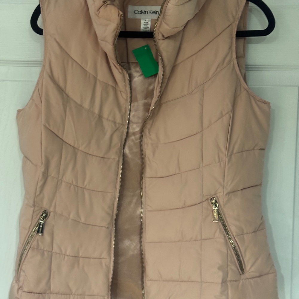 Calvin Klein Beige pinkish Puffer Vest